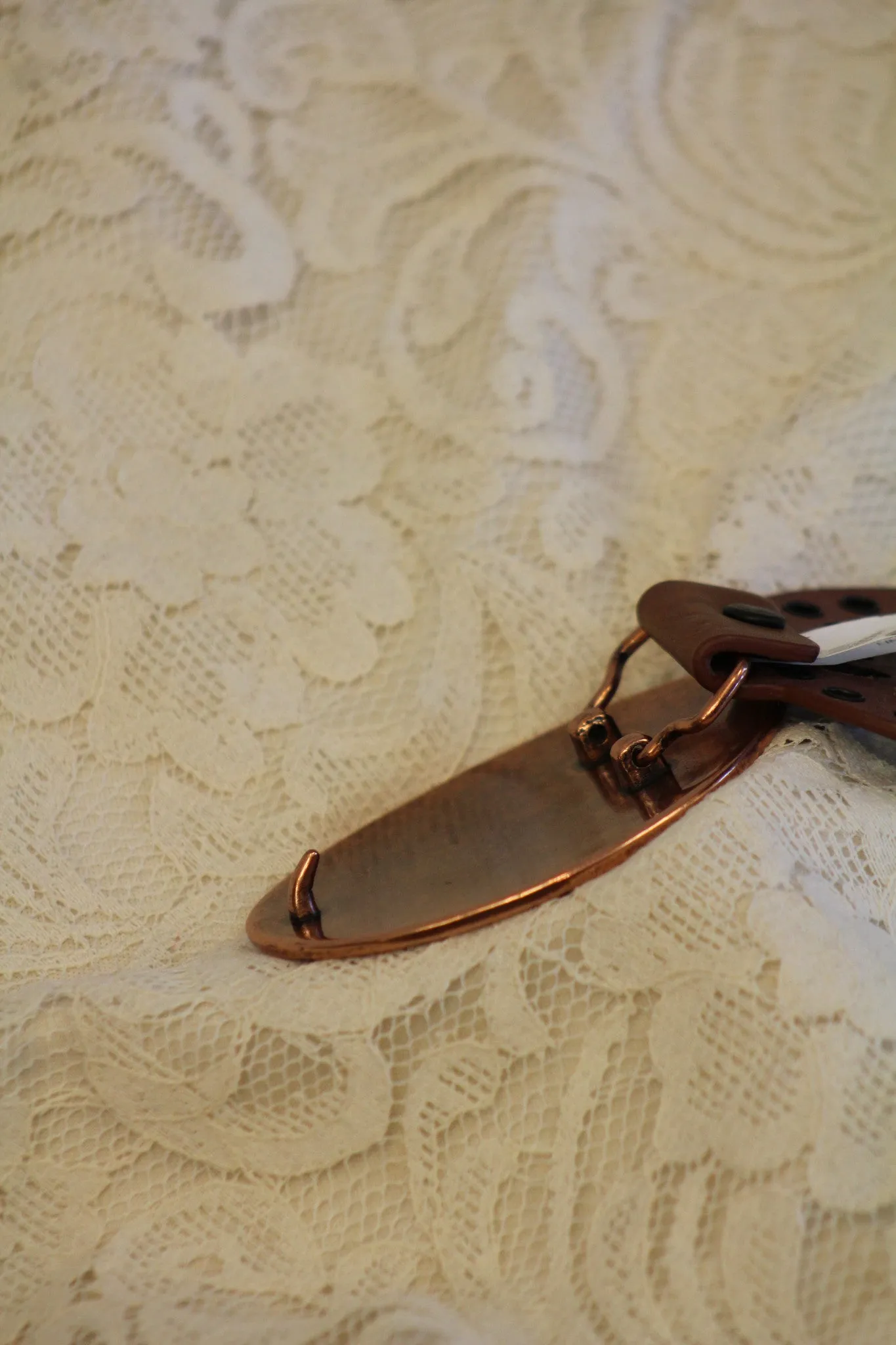 Cowgirls Rock | Round Leather Cut Out Belt Brown