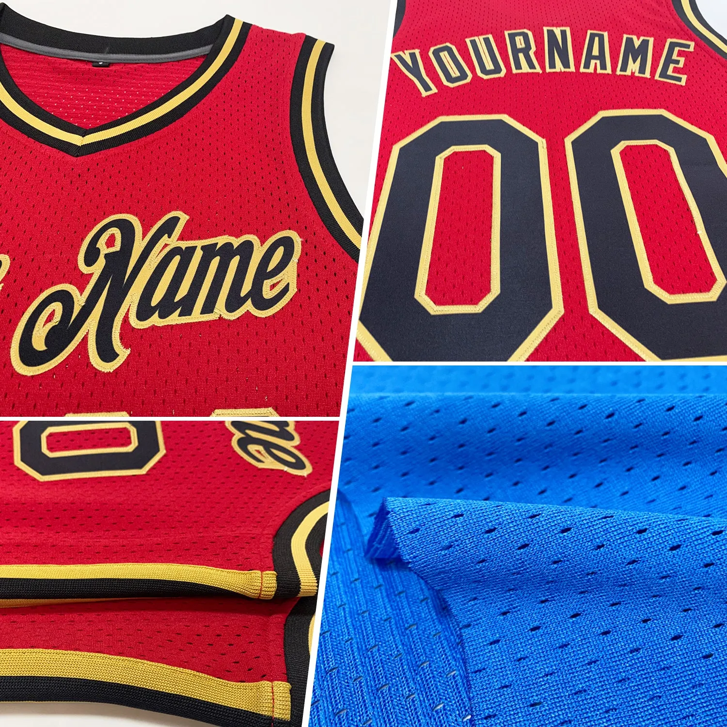 Custom Blue White-Navy Authentic Throwback Basketball Jersey
