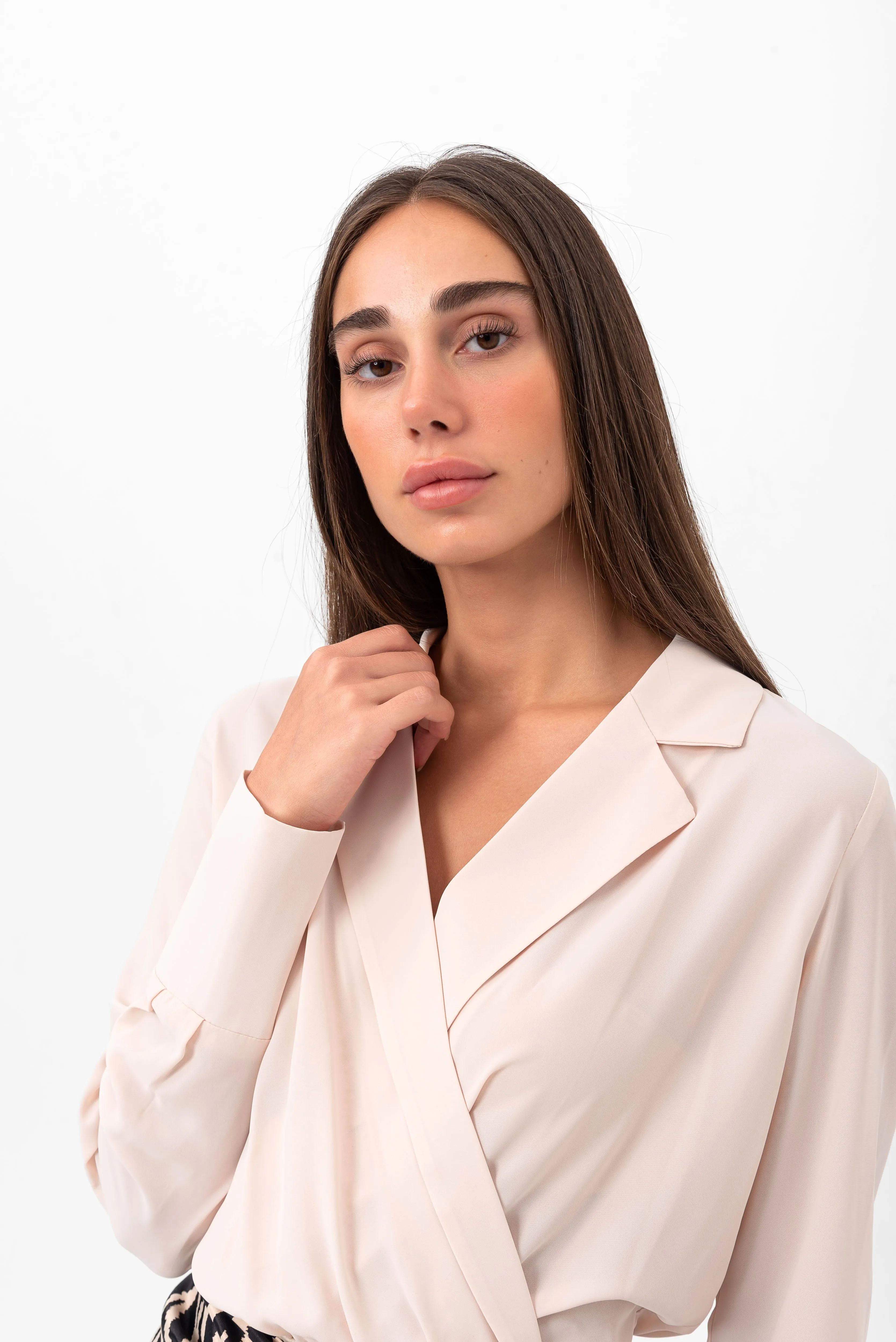 Divinity Sophisticated Crossover Blouse