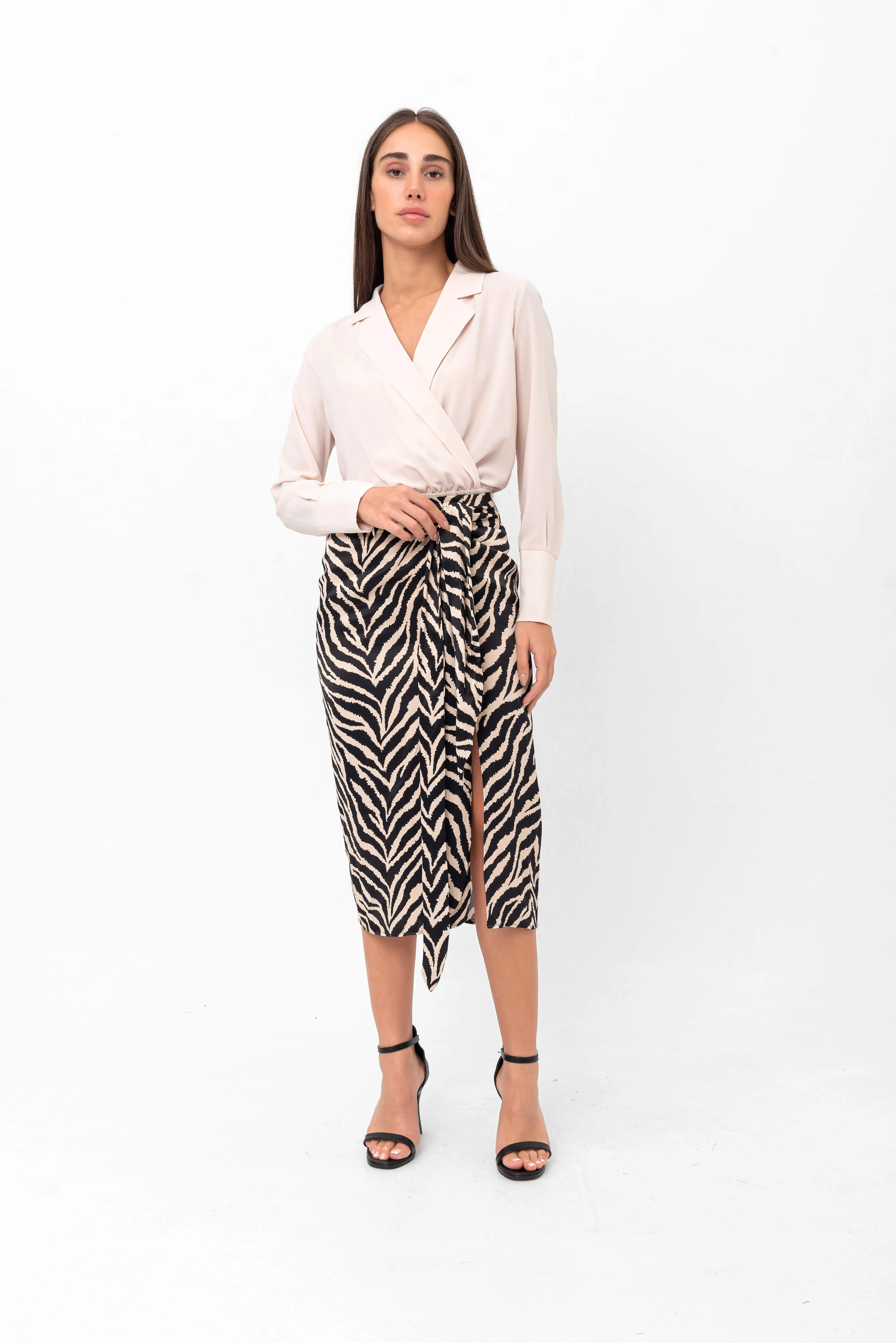 Divinity Sophisticated Crossover Blouse