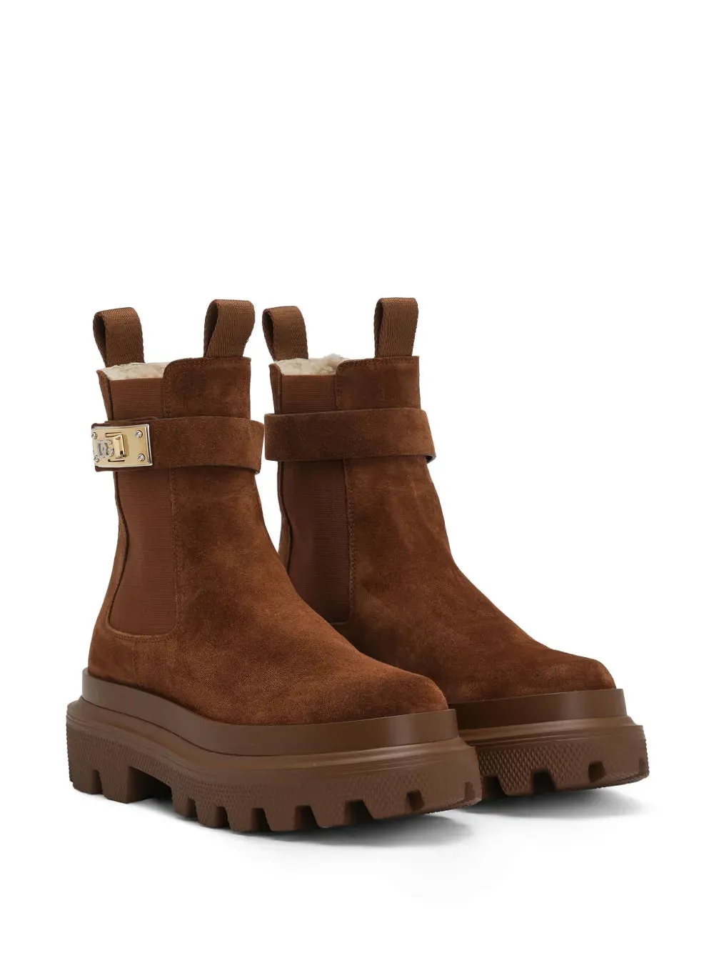 Dolce & Gabbana branded-strap ankle boots