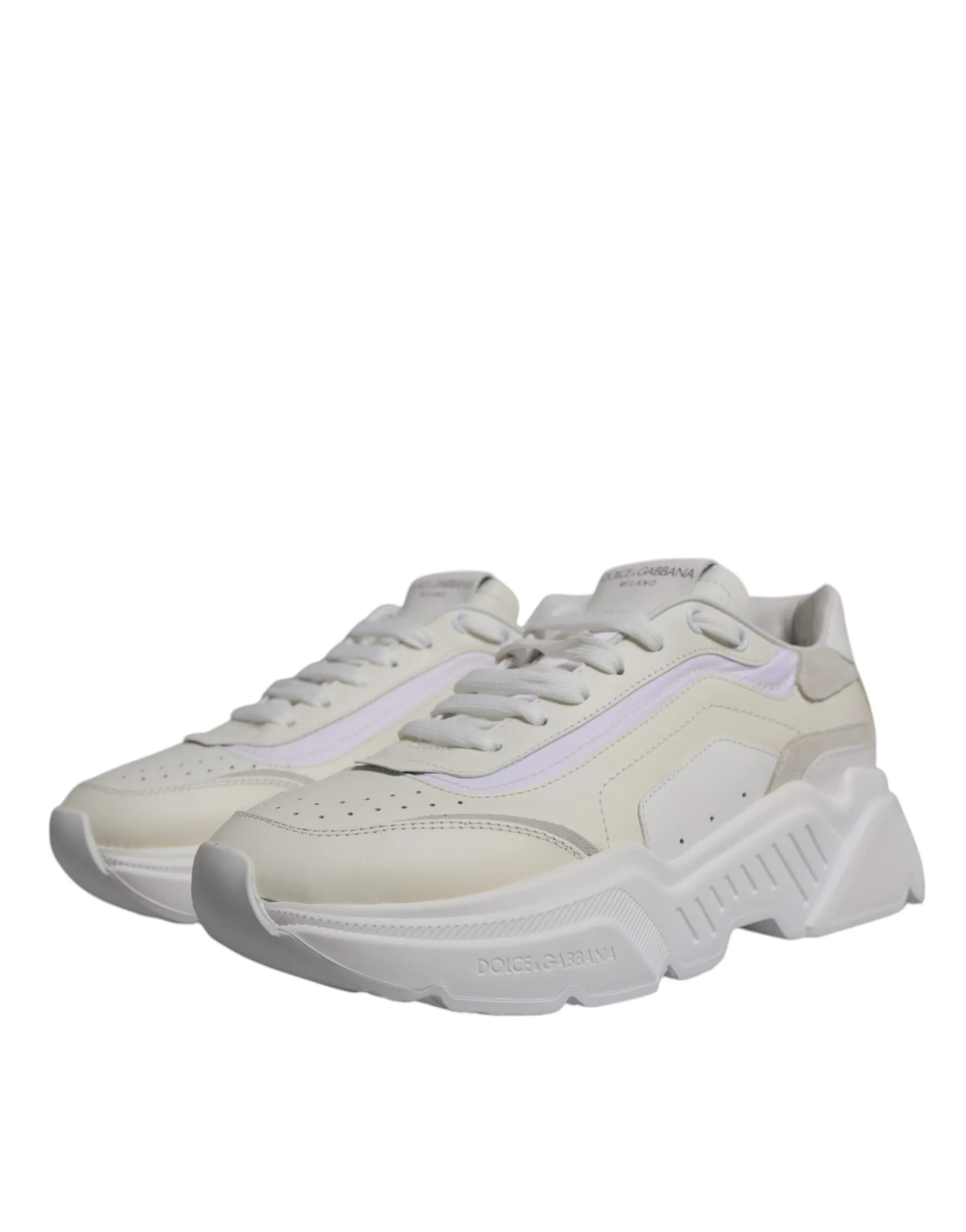 Dolce & Gabbana White Daymaster Low Top Sneakers Shoes