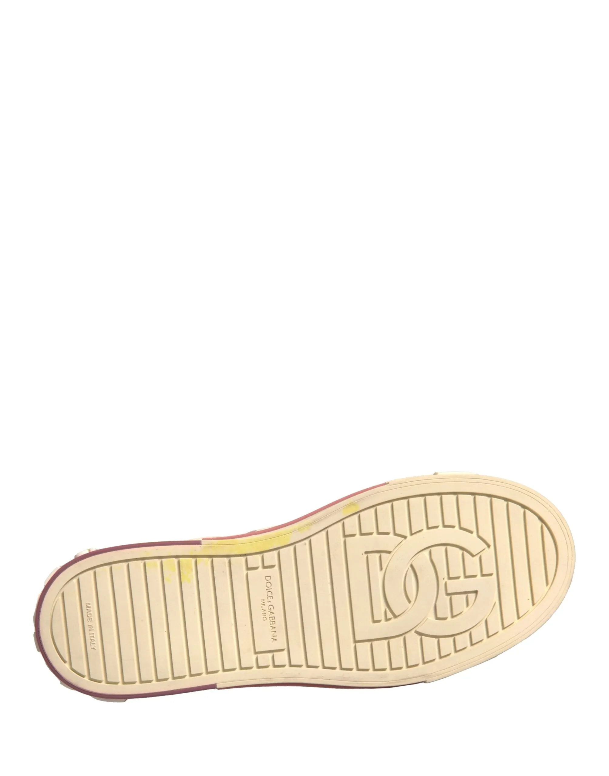 Dolce&Gabbana CUSTOM 2.Zero Women Beige Sneakers Leather Trainer Shoes Sz EUR 40