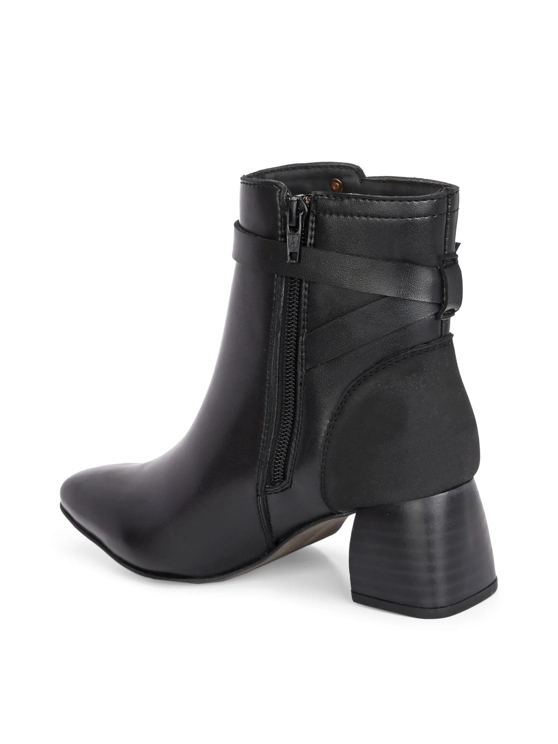 El Paso Women Faux Leather Casual Chelsea Boots