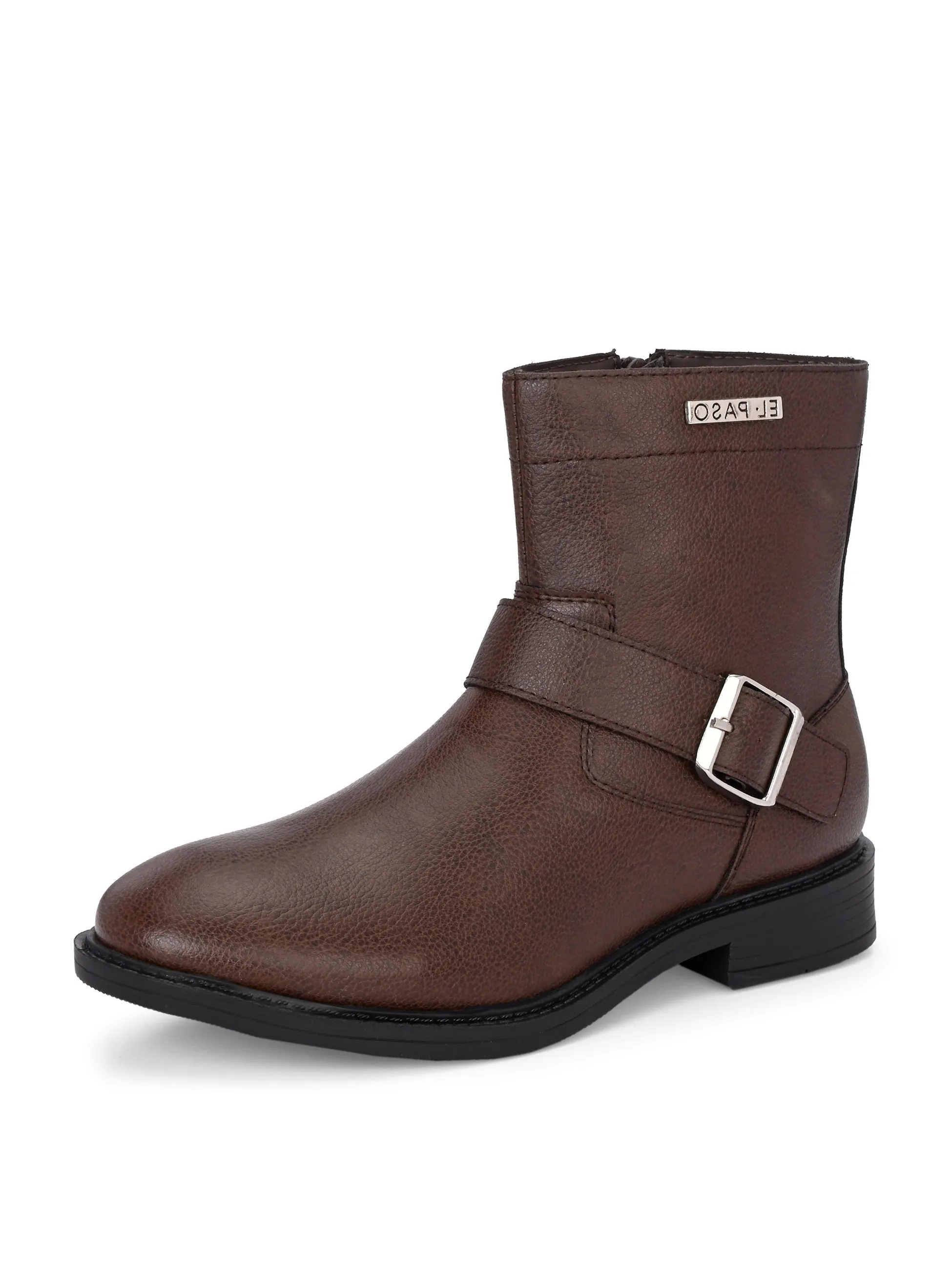 El Paso Women Faux Leather Casual Chelsea Boots