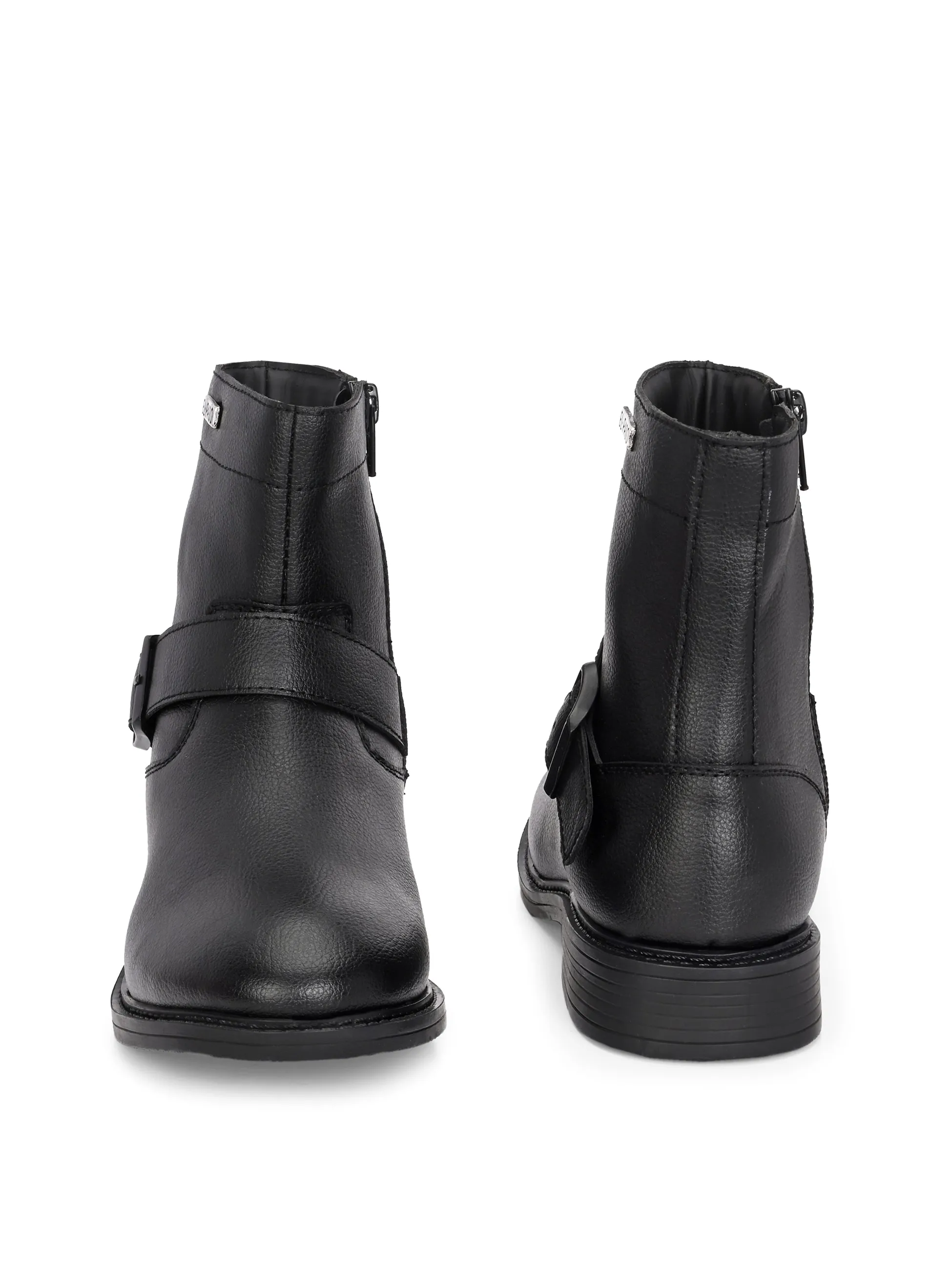 El Paso Women Faux Leather Casual Chelsea Boots