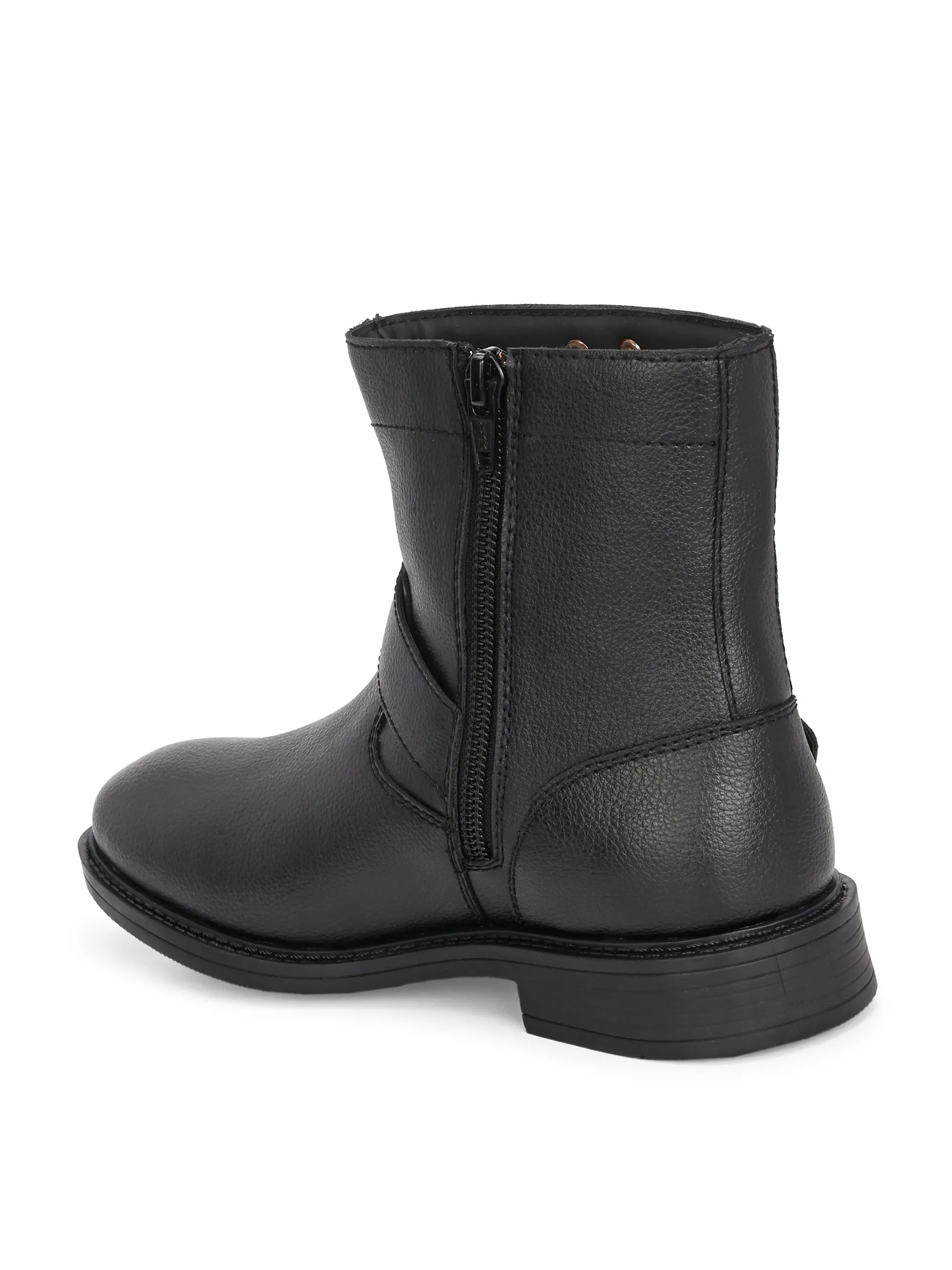 El Paso Women Faux Leather Casual Chelsea Boots
