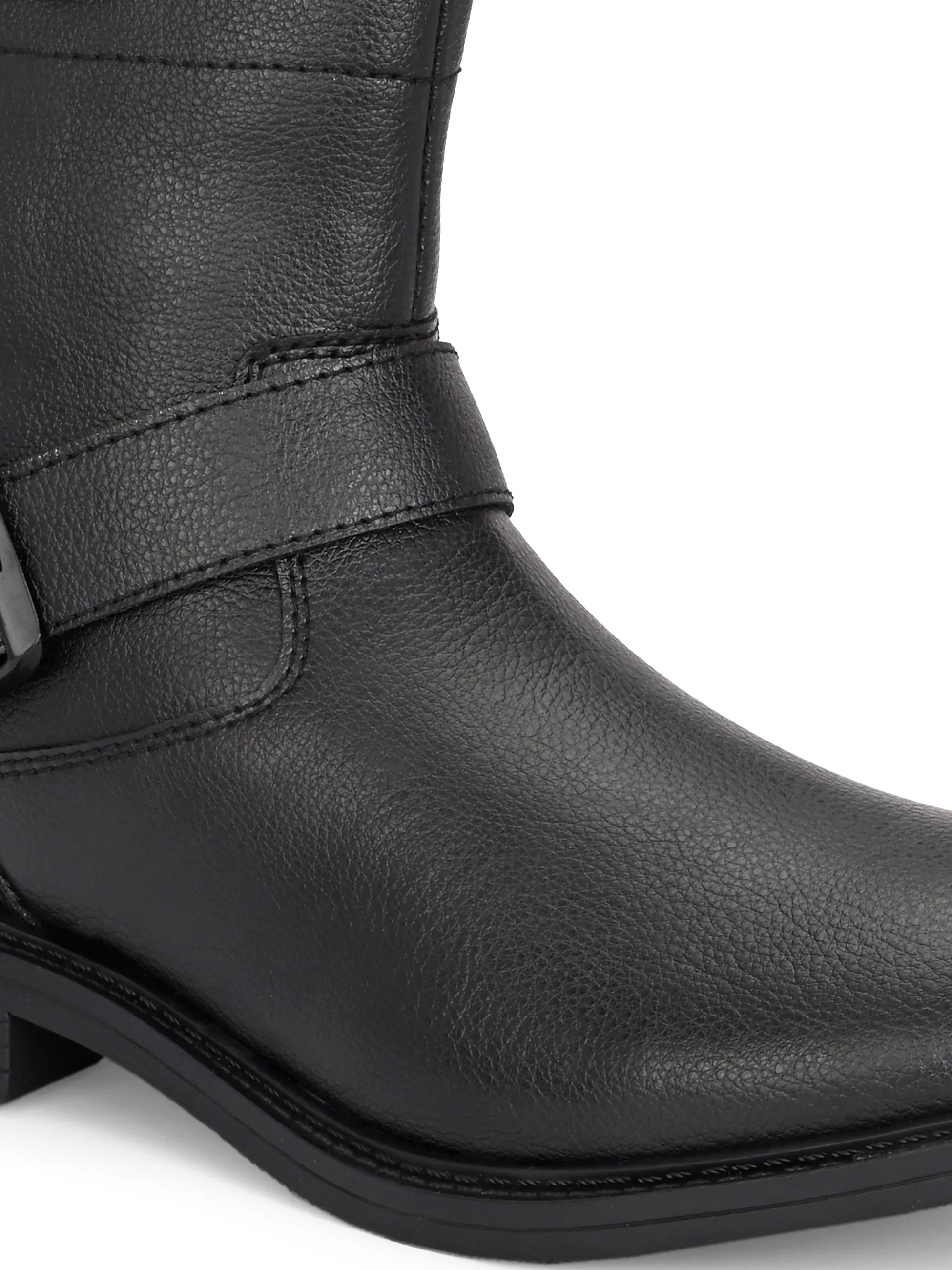 El Paso Women Faux Leather Casual Chelsea Boots