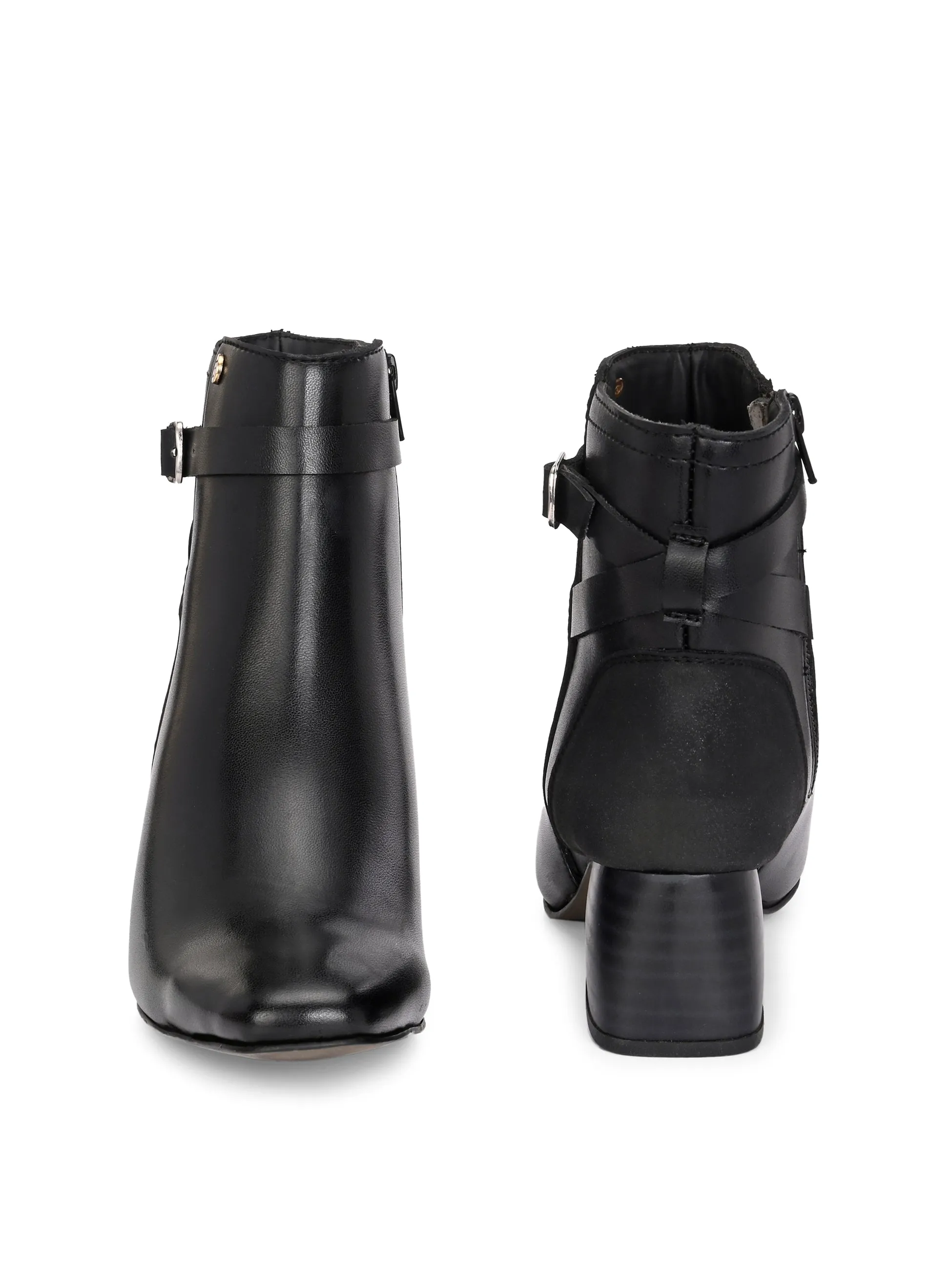 El Paso Women Faux Leather Casual Chelsea Boots
