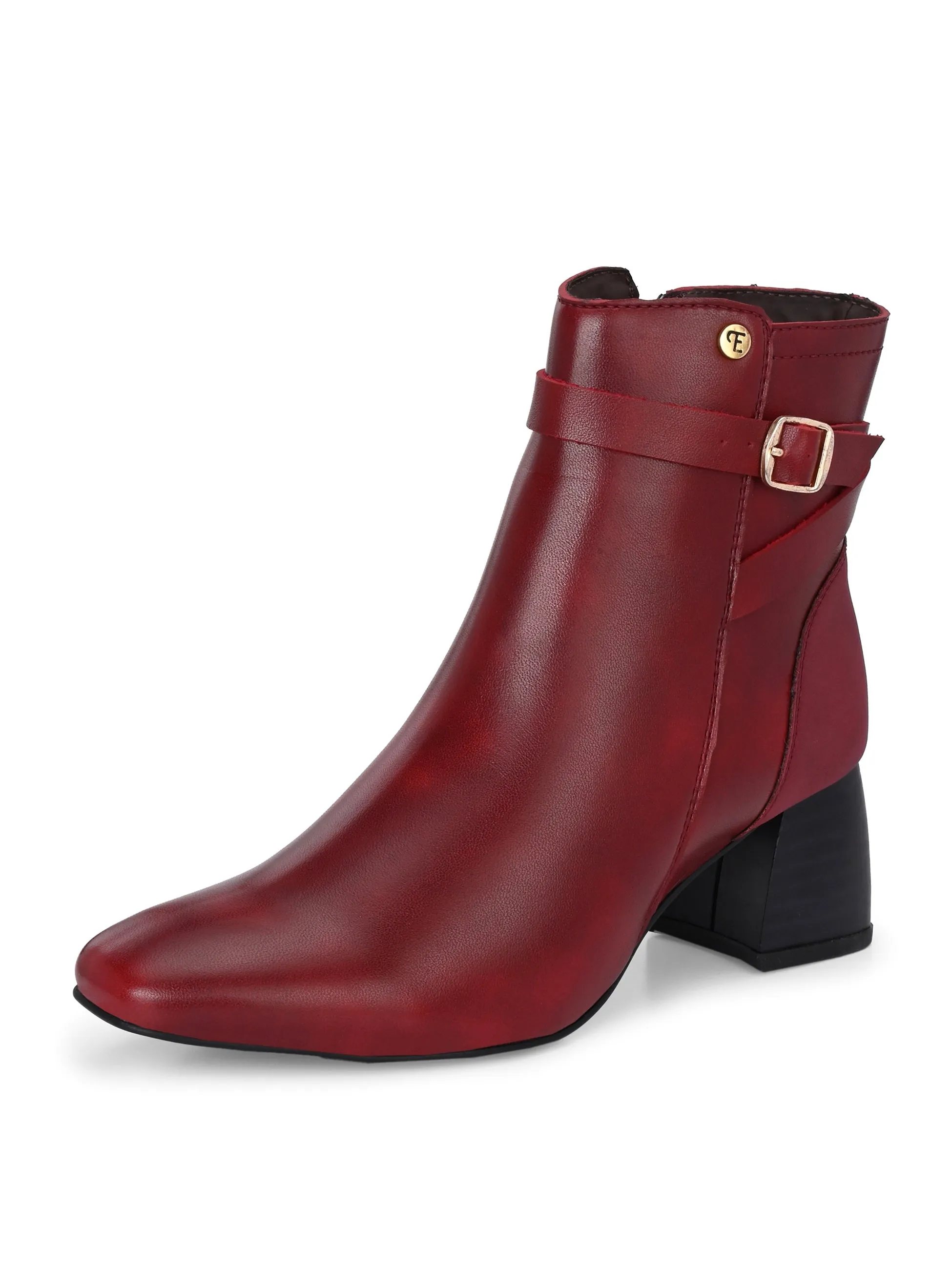 El Paso Women Faux Leather Casual Chelsea Boots