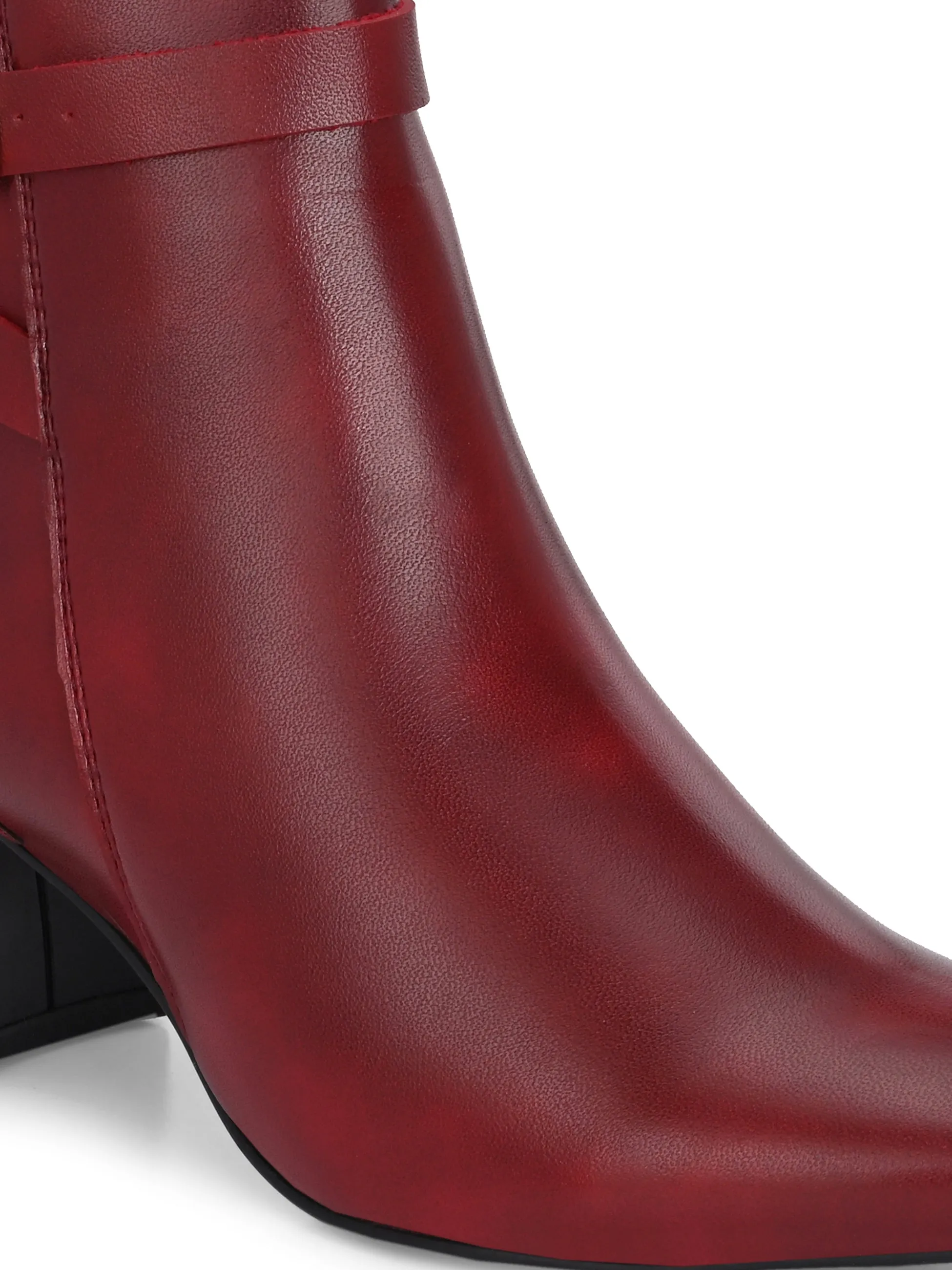 El Paso Women Faux Leather Casual Chelsea Boots