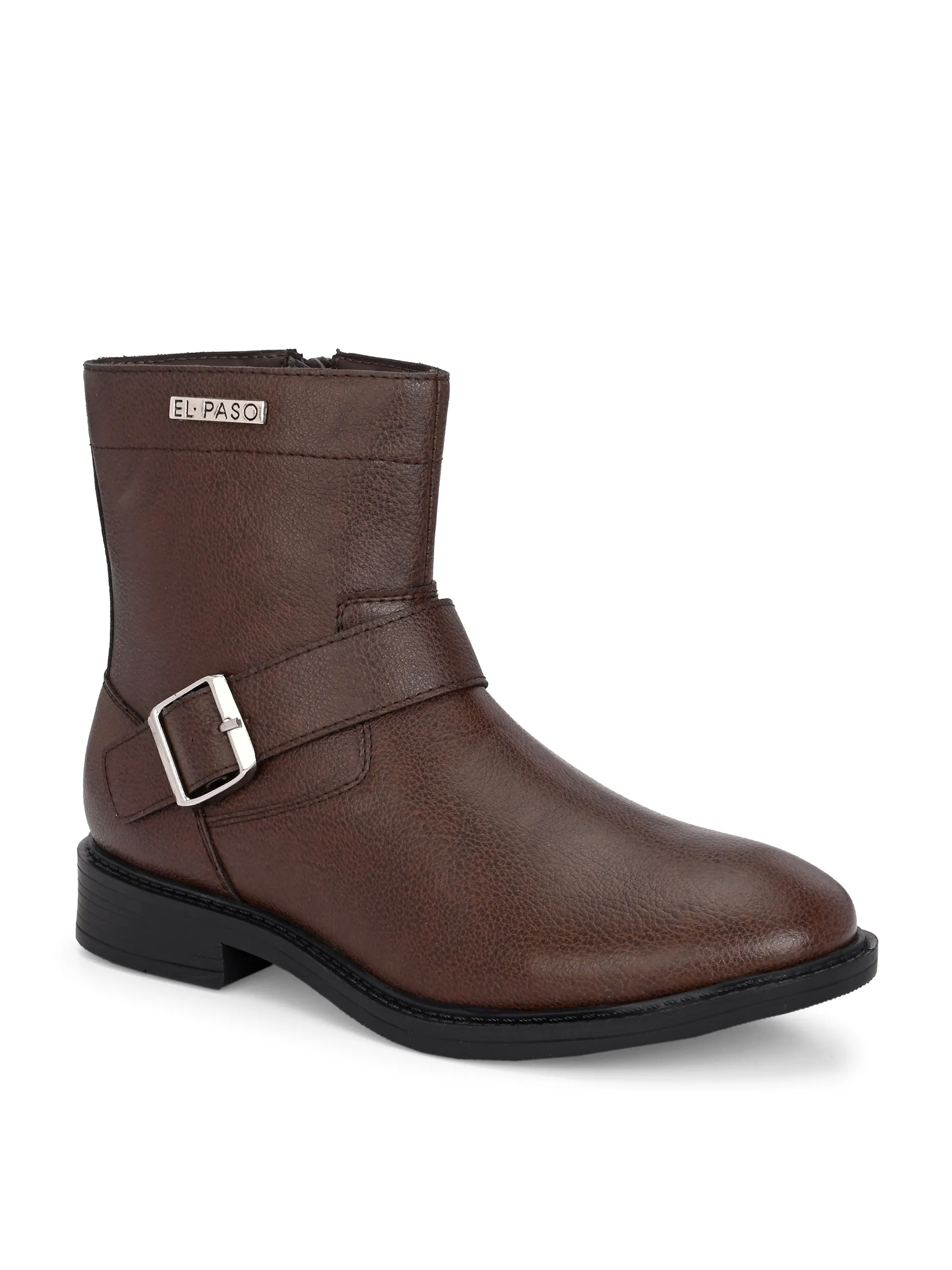 El Paso Women Faux Leather Casual Chelsea Boots