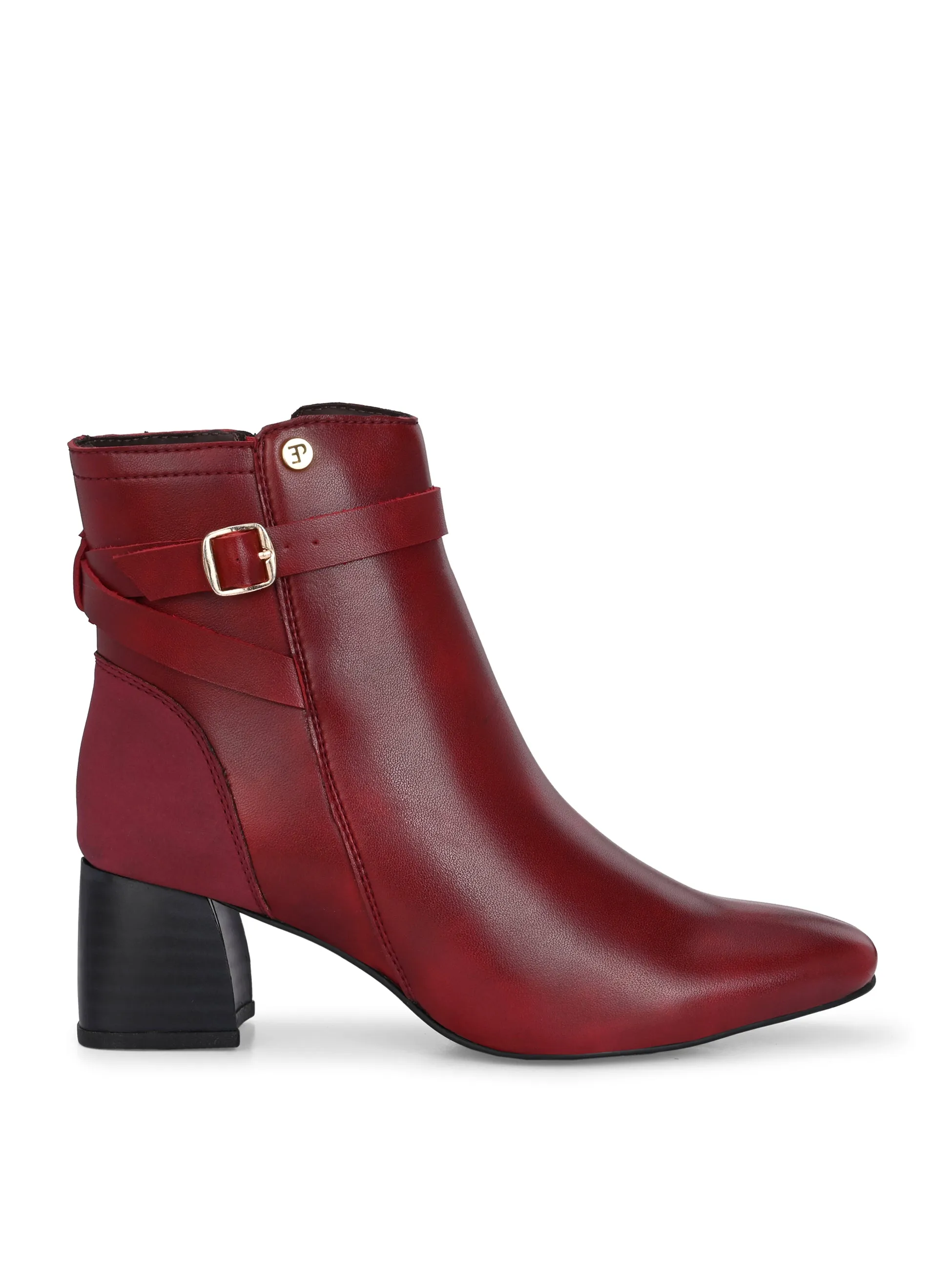 El Paso Women Faux Leather Casual Chelsea Boots