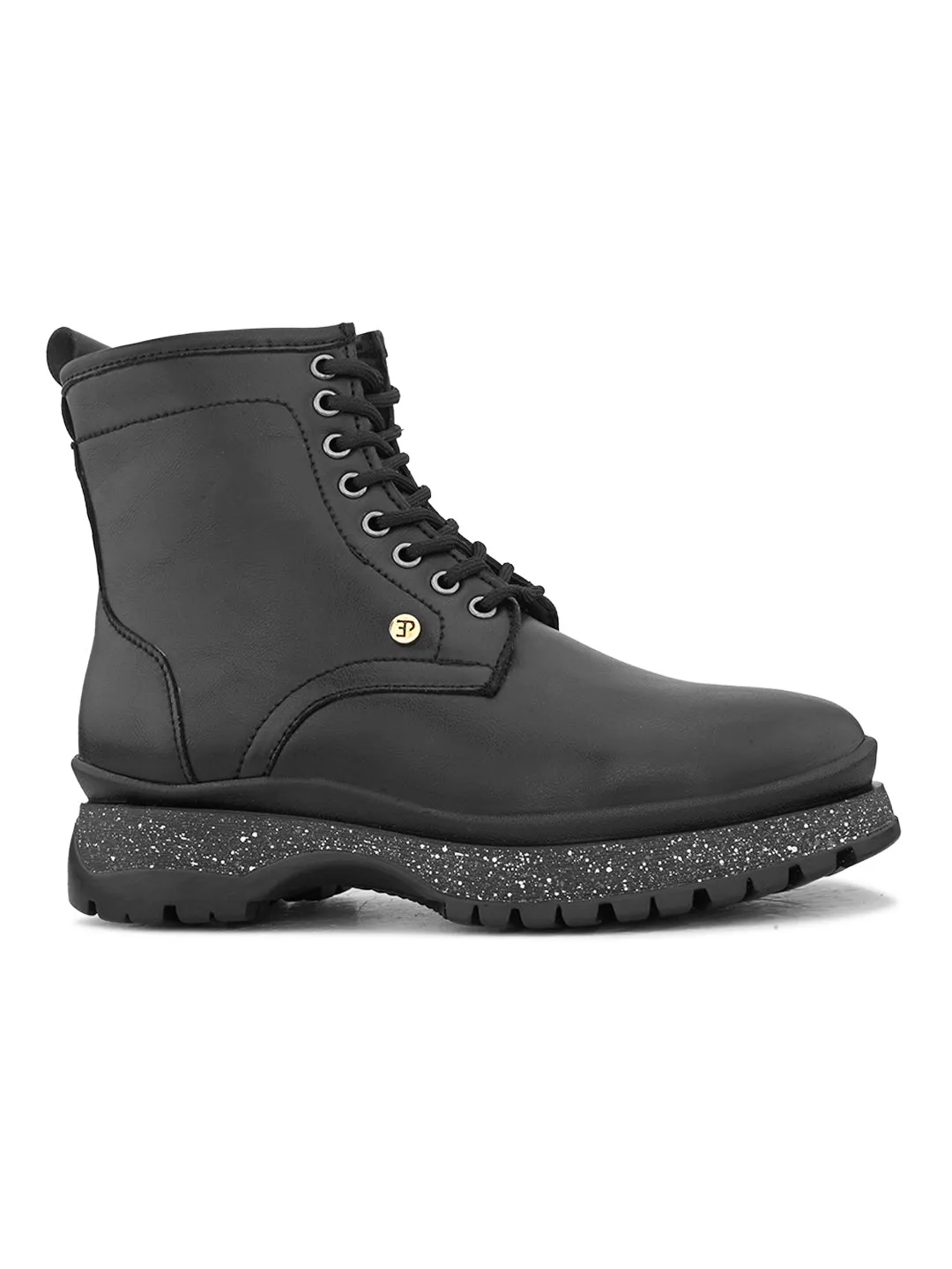 EL PASO Women Faux Leather Casual Lace Up Boots