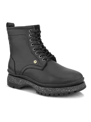 EL PASO Women Faux Leather Casual Lace Up Boots