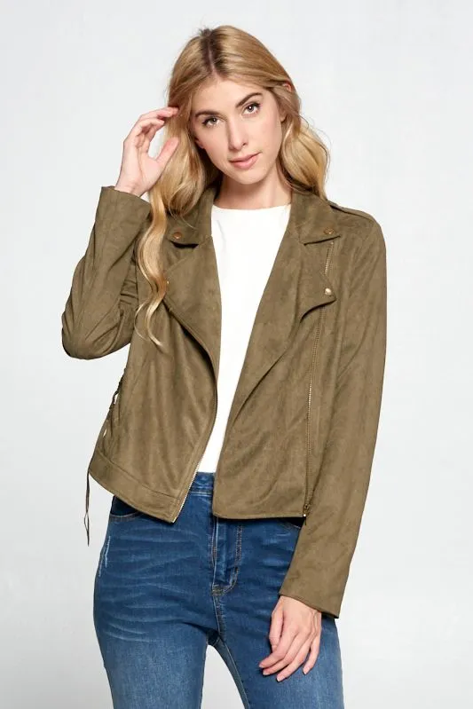 Ellie Sueded Moto Jacket