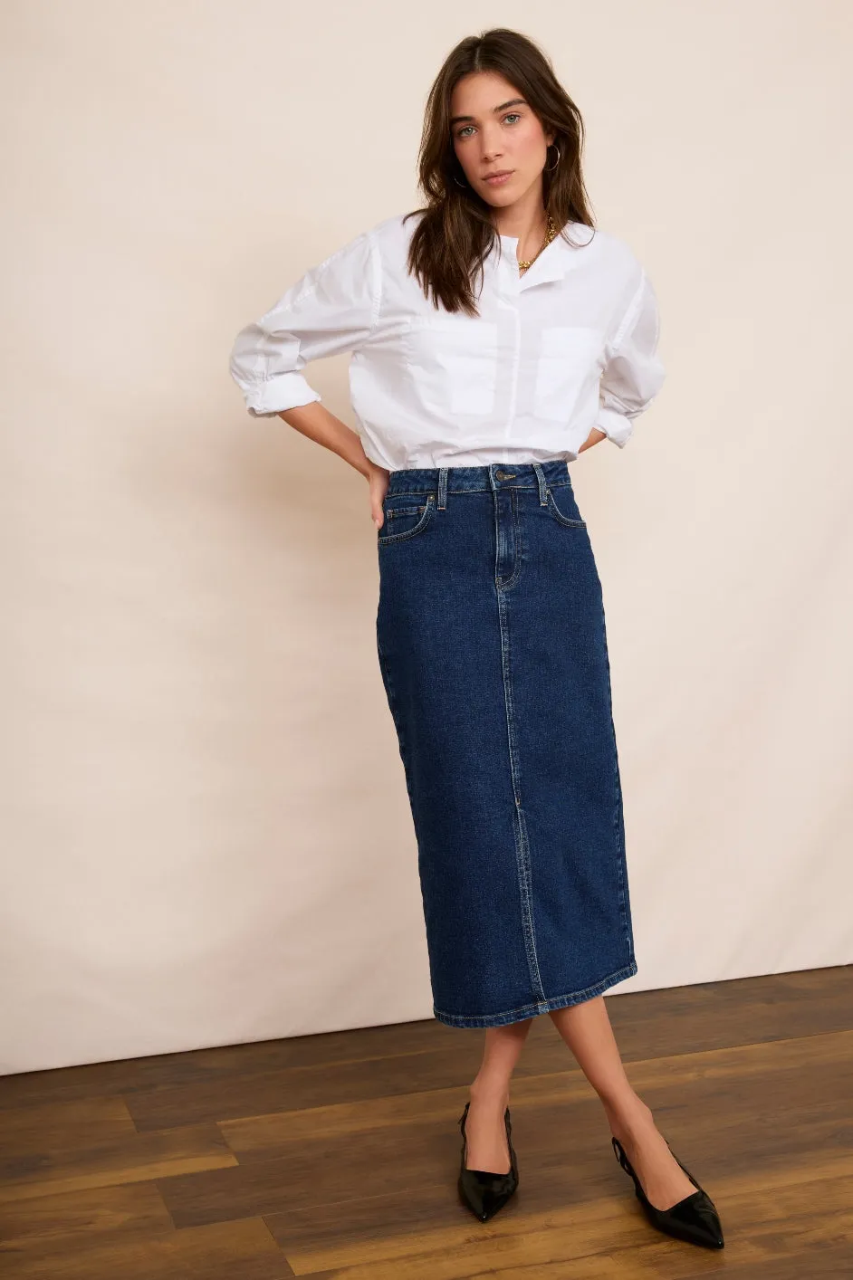 Elodie Skirt - Denim