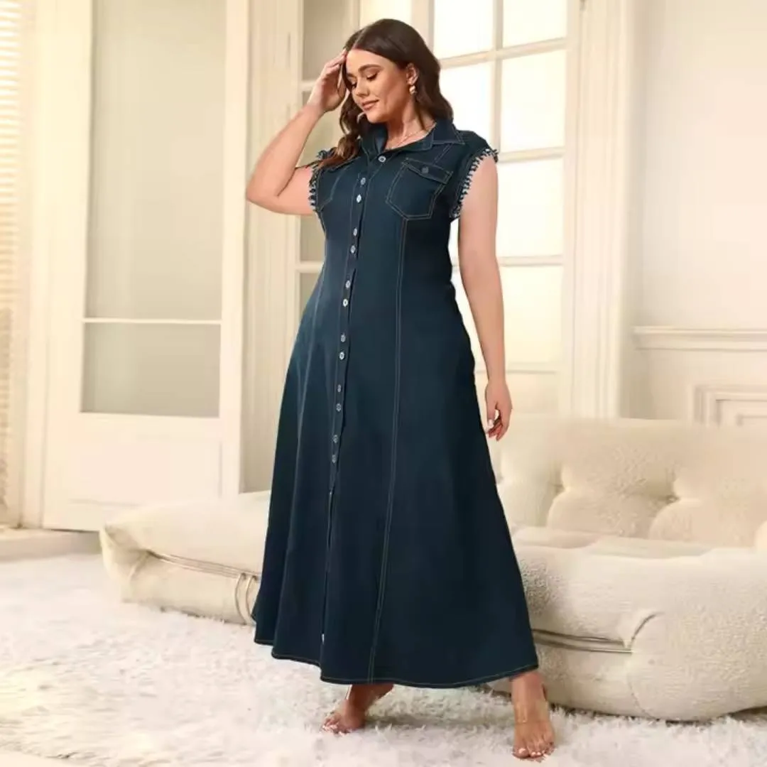 Ember™ | Denim Button-Down Dress