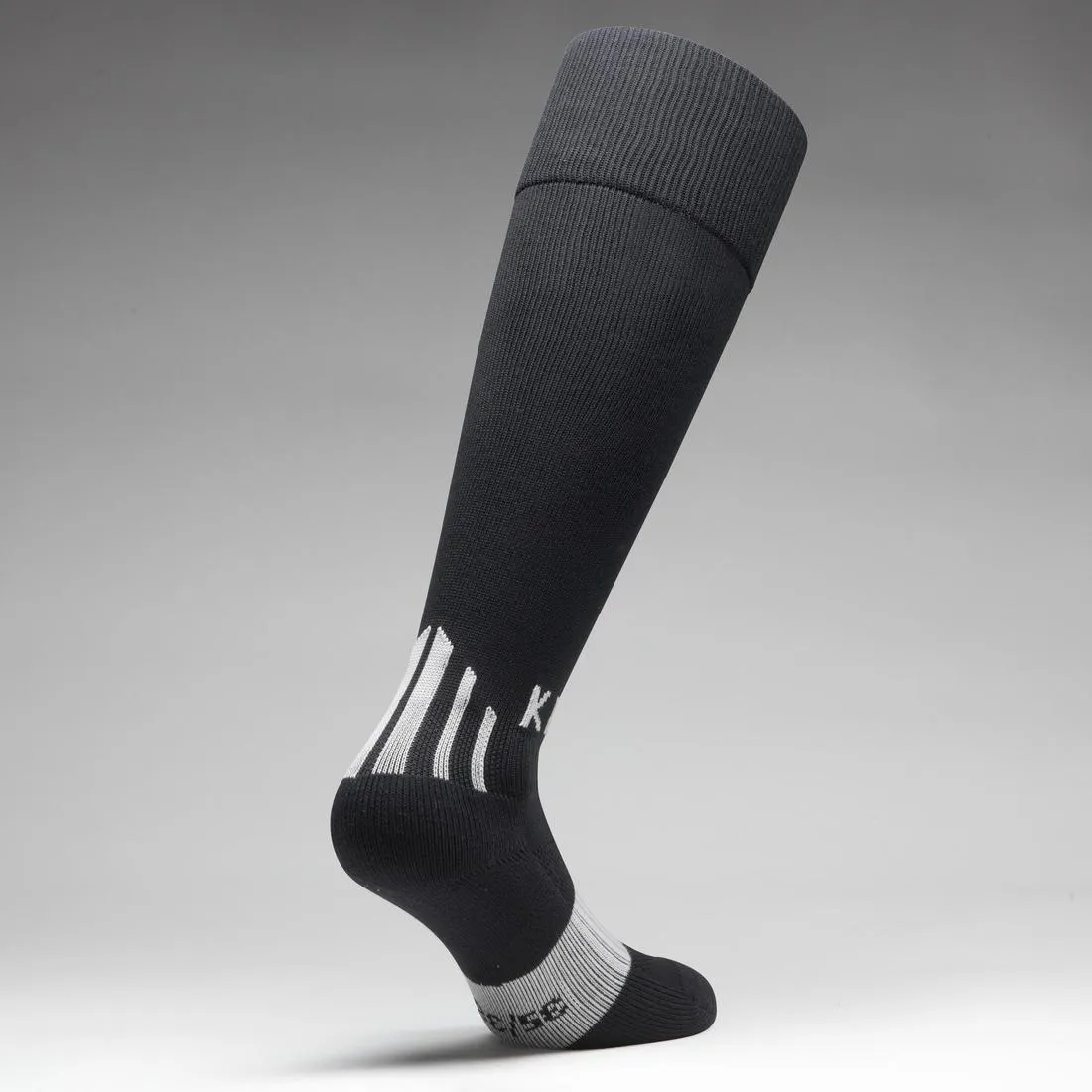 F500 Kids' Football Socks - Black/Grey
