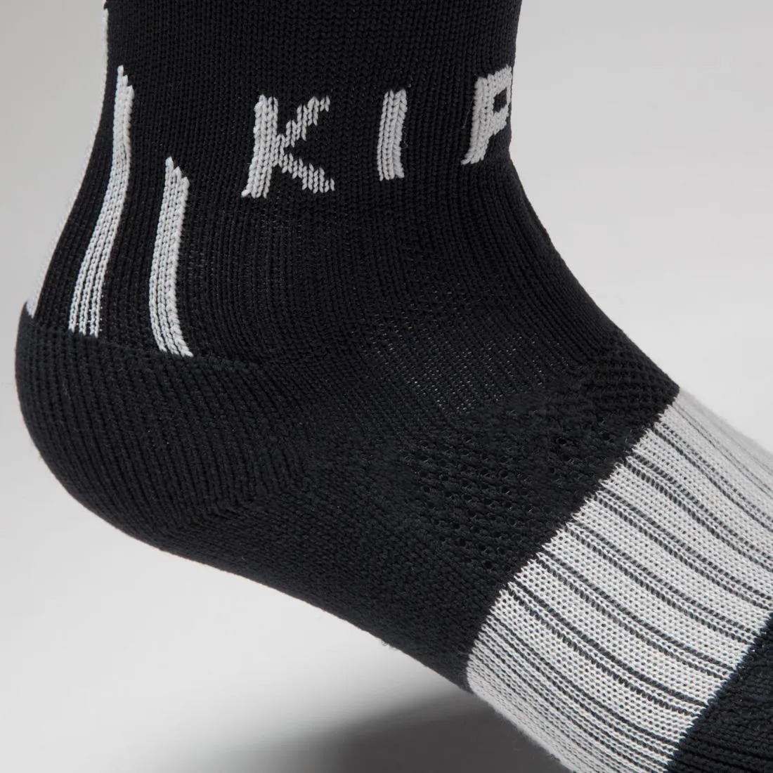F500 Kids' Football Socks - Black/Grey