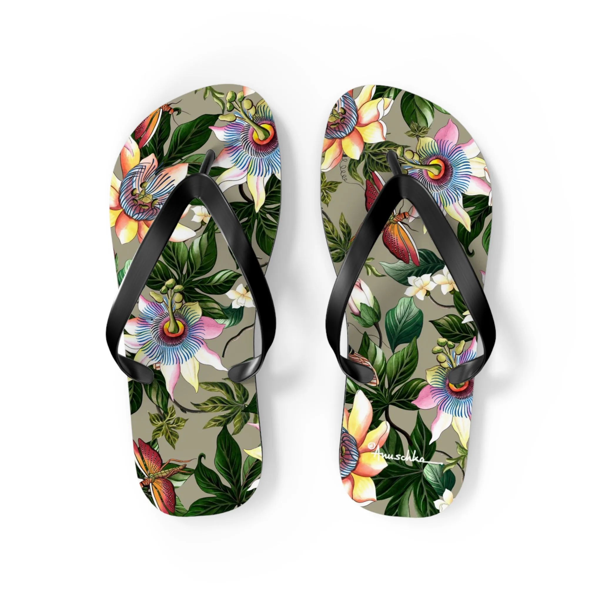 Floral Passion Flip Flops
