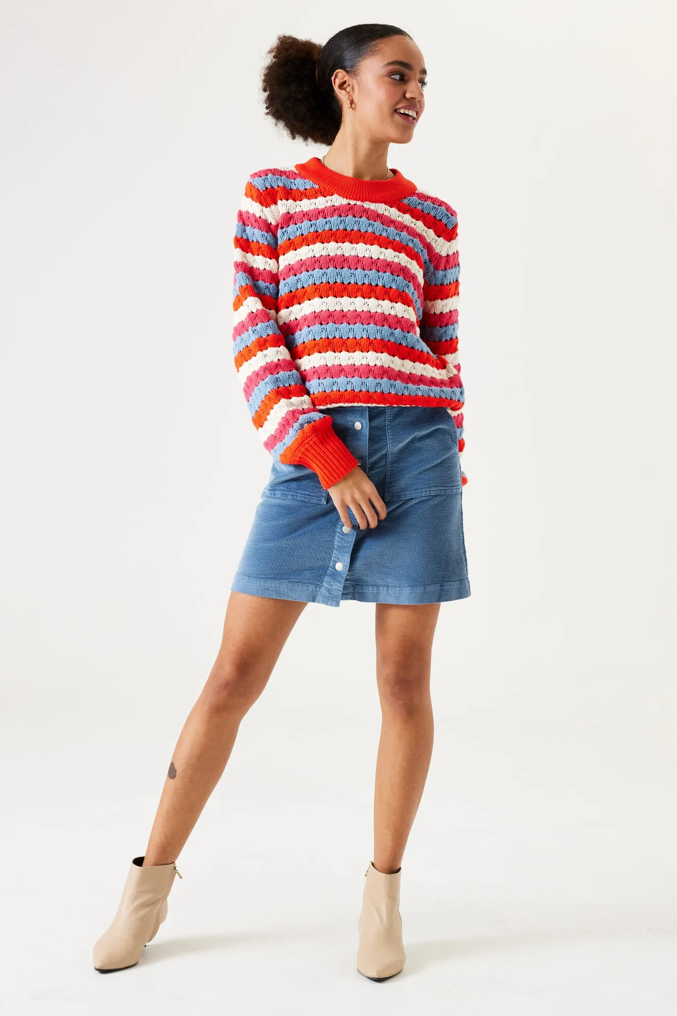 Garcia Cord Skirt - Faded Denim