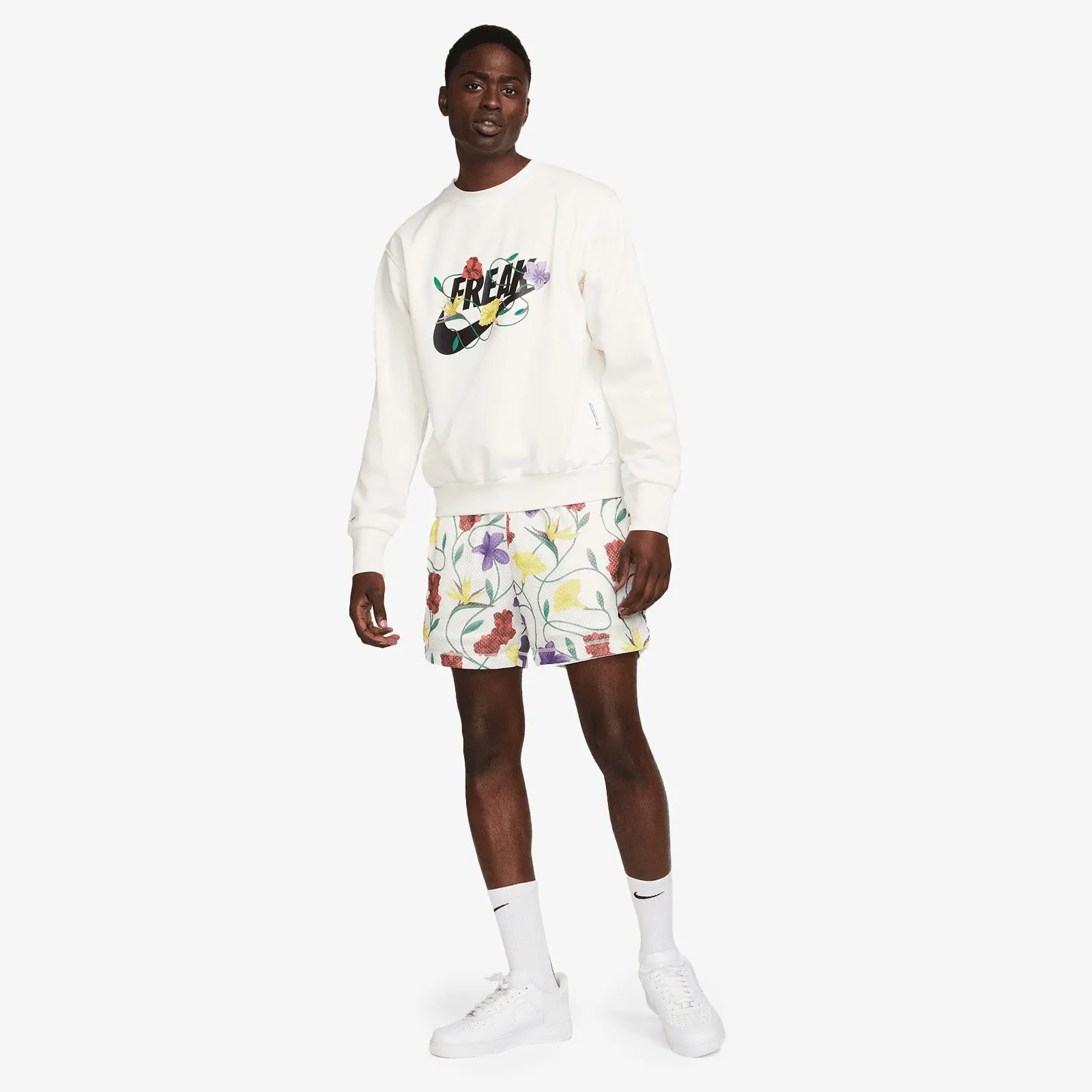 Giannis Floral Printed Standard Issue Shorts - Pale Ivory