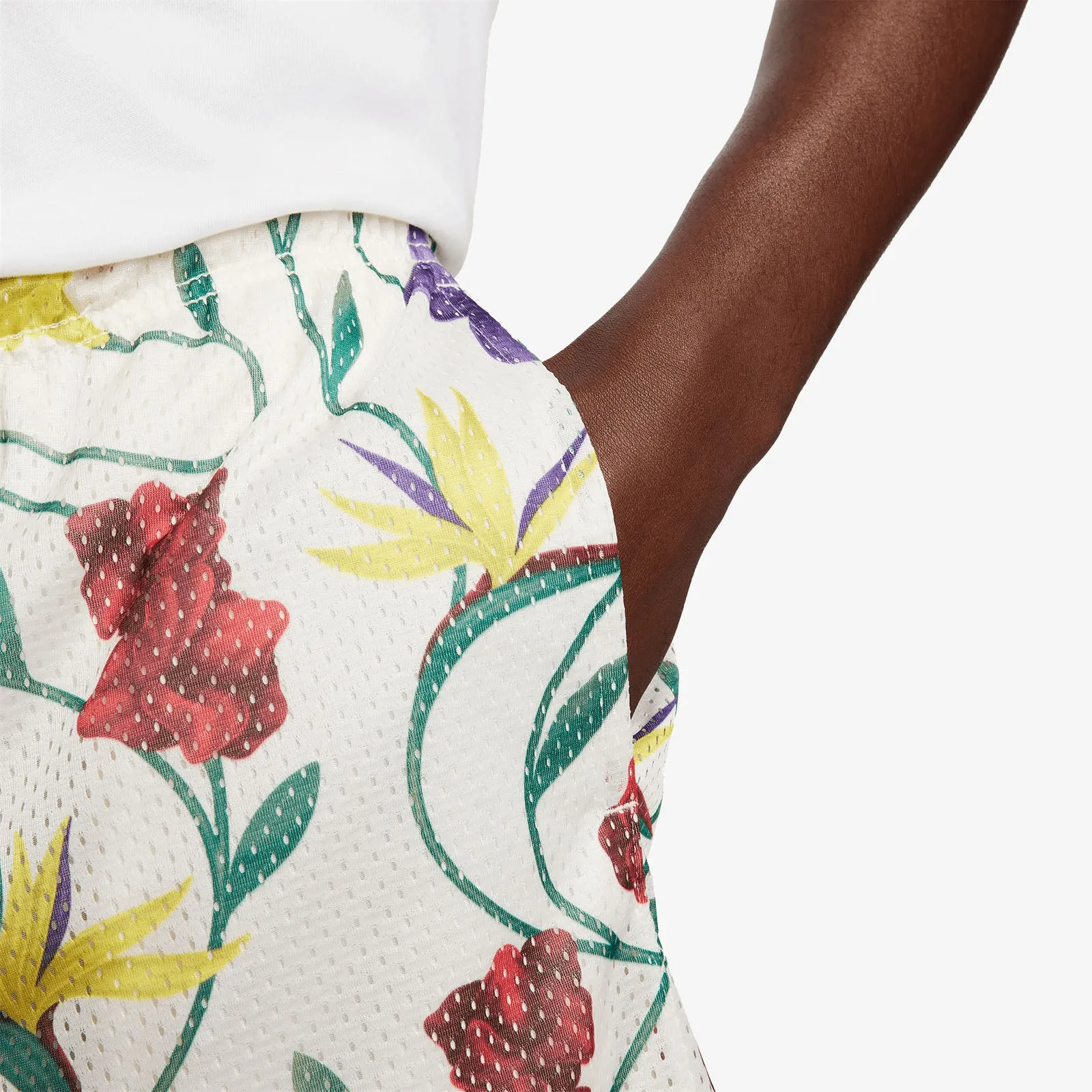 Giannis Floral Printed Standard Issue Shorts - Pale Ivory