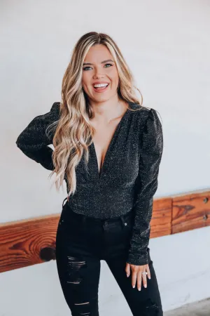 Gleaming Glitter Bodysuit