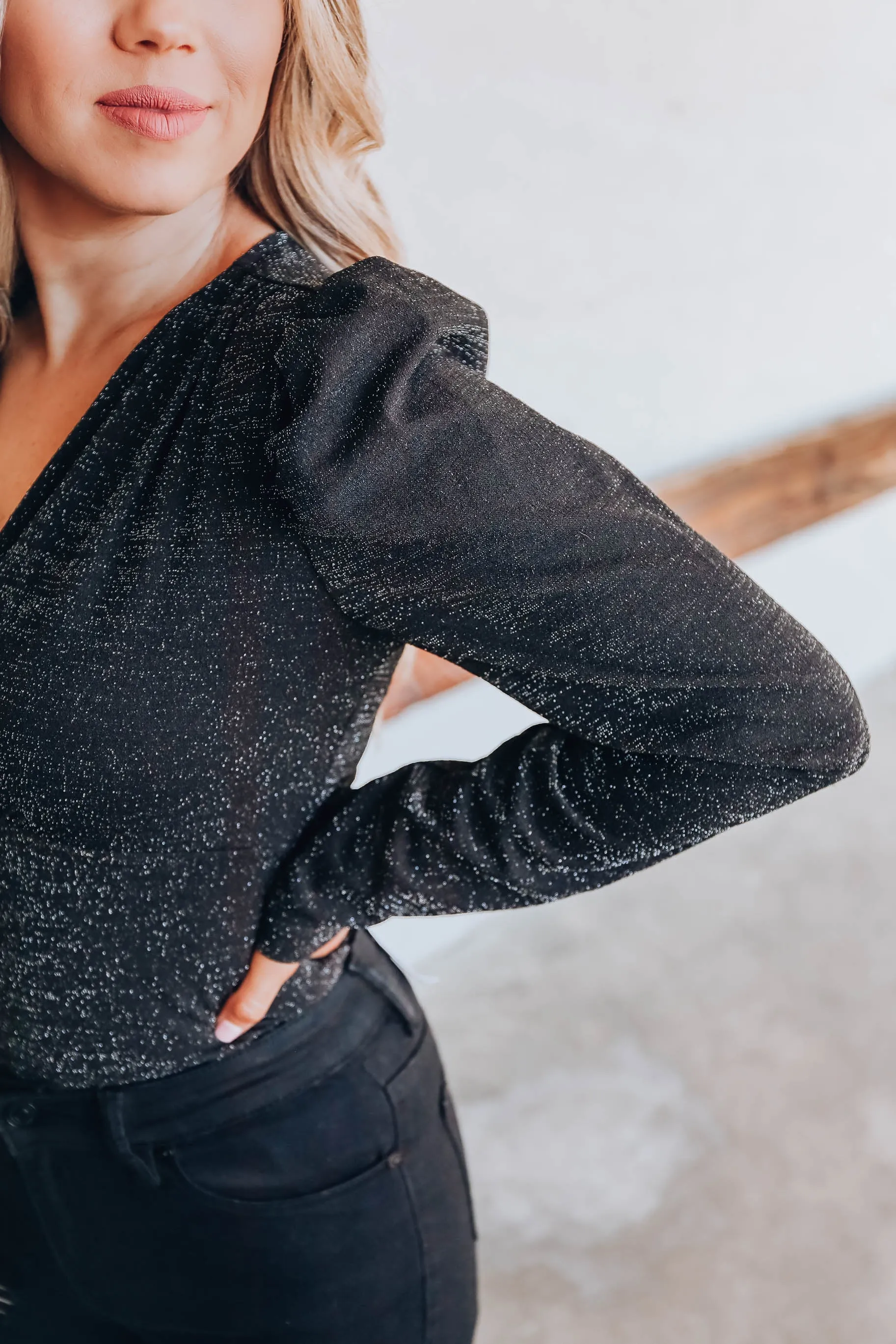 Gleaming Glitter Bodysuit