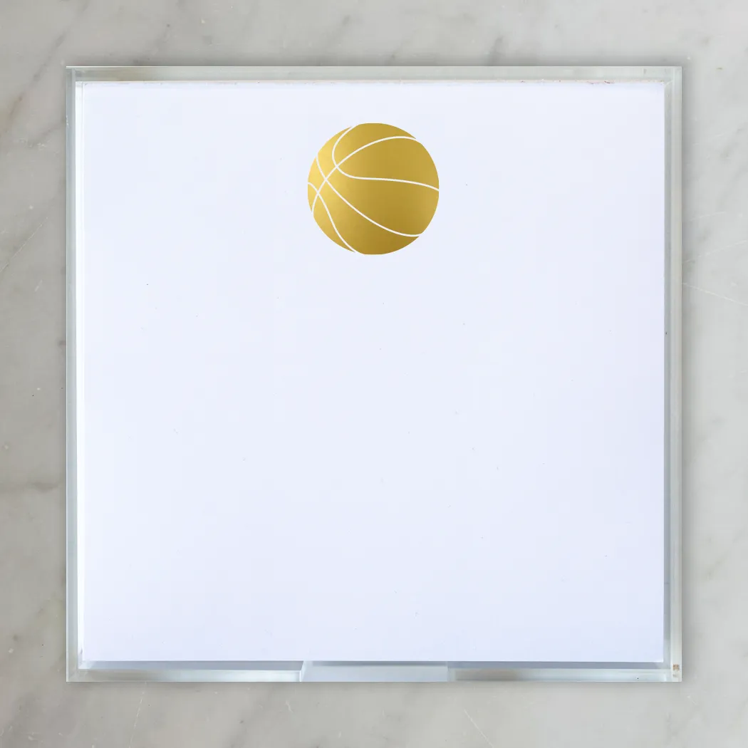 Gold Foil Paddie Basketball