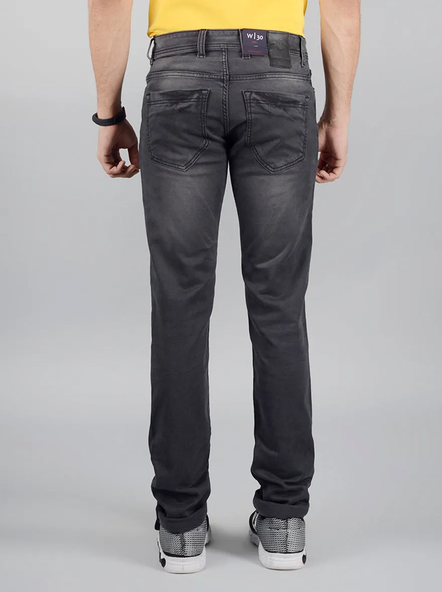 Grey Washed Slim Fit Jeans | JadeBlue