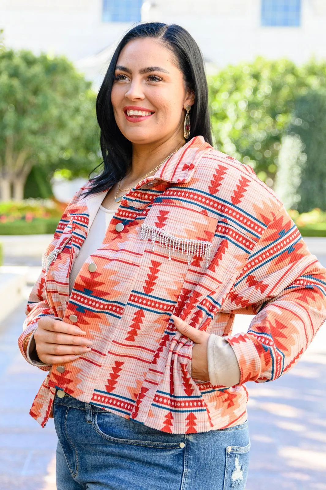 Hazel Blues® | Breaking Free Western Print Jacket
