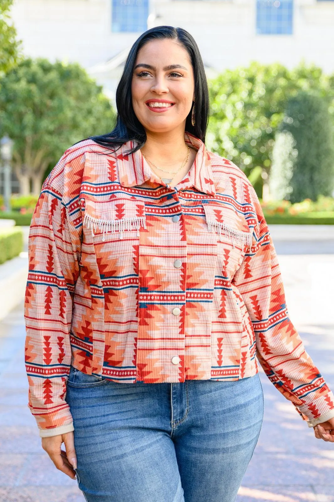 Hazel Blues® | Breaking Free Western Print Jacket