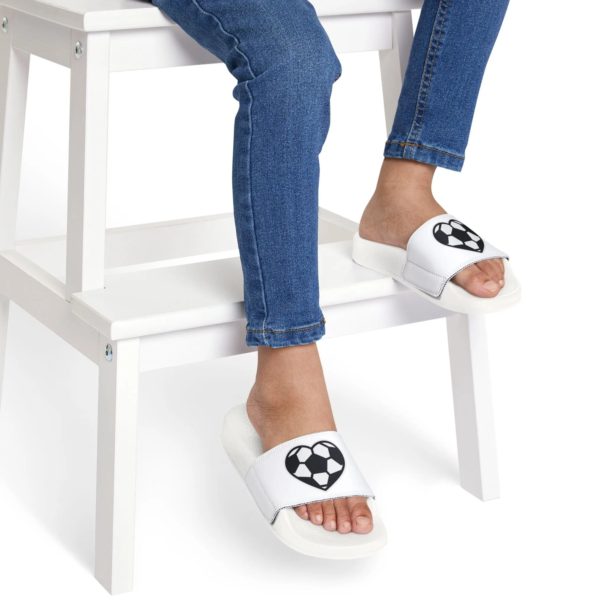 Heart of the Game: Kids Soccer Slide Sandals