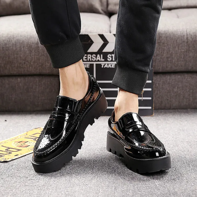 Herren Freizeitmode Plattform Loafer