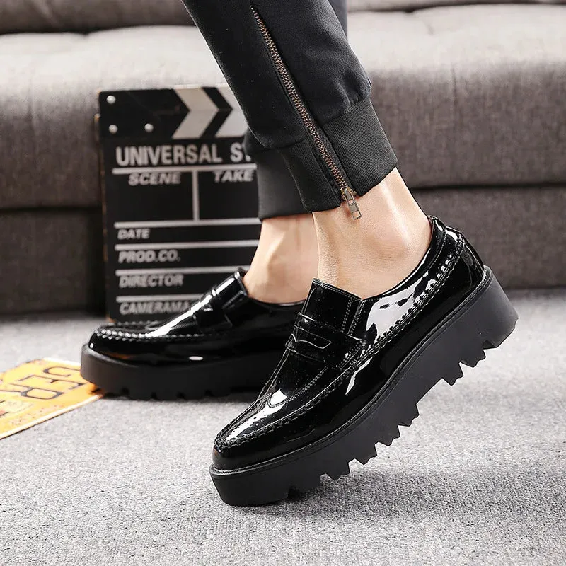 Herren Freizeitmode Plattform Loafer