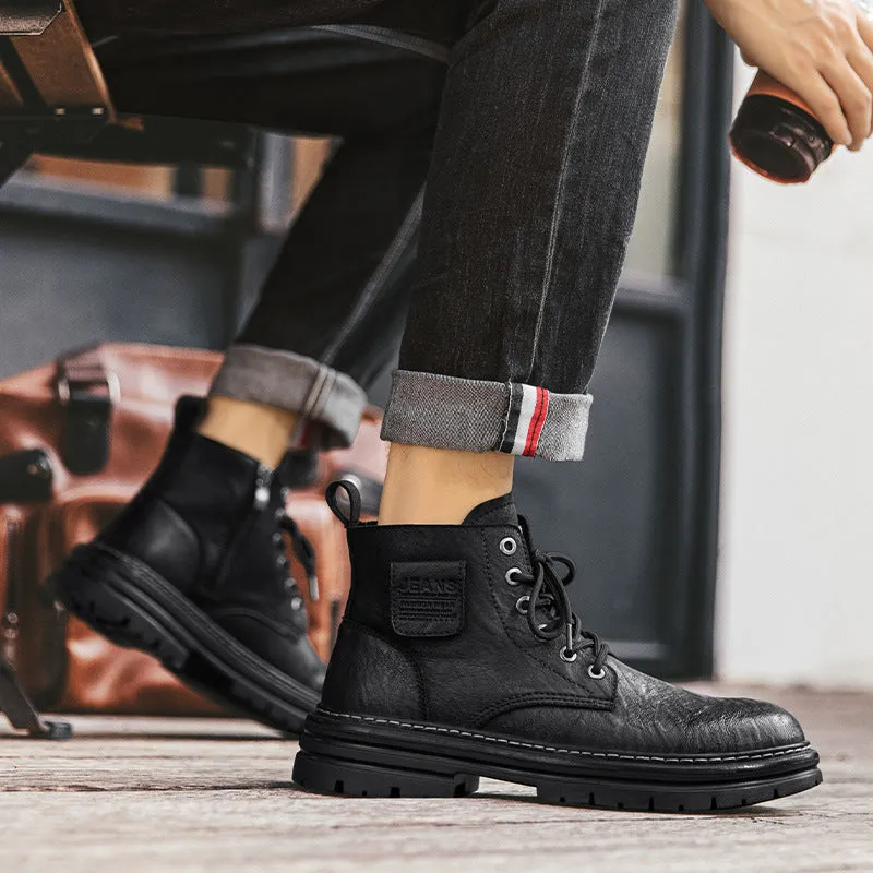 INSTOCK-British leather boots