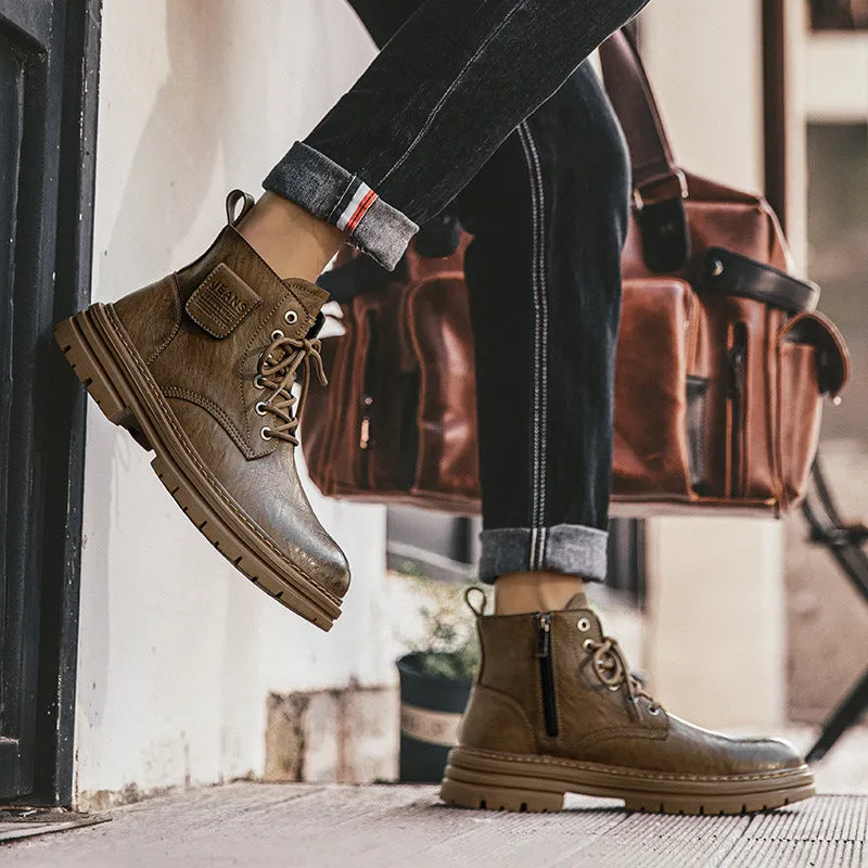 INSTOCK-British leather boots