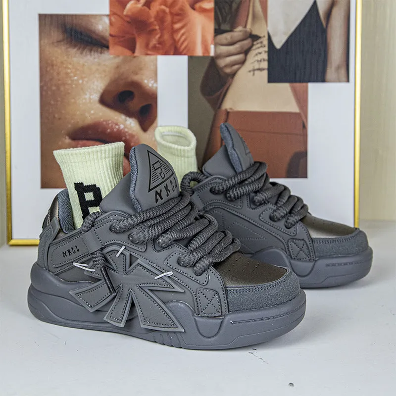 INSTOCK- Guochao bread trendy brand thick-soled shoes for men