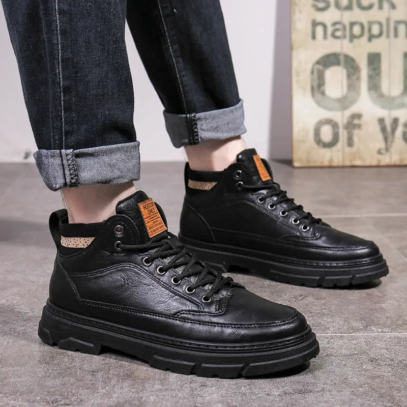 INSTOCK- Trendy All-match High-top PU Leather Locomotive Boot