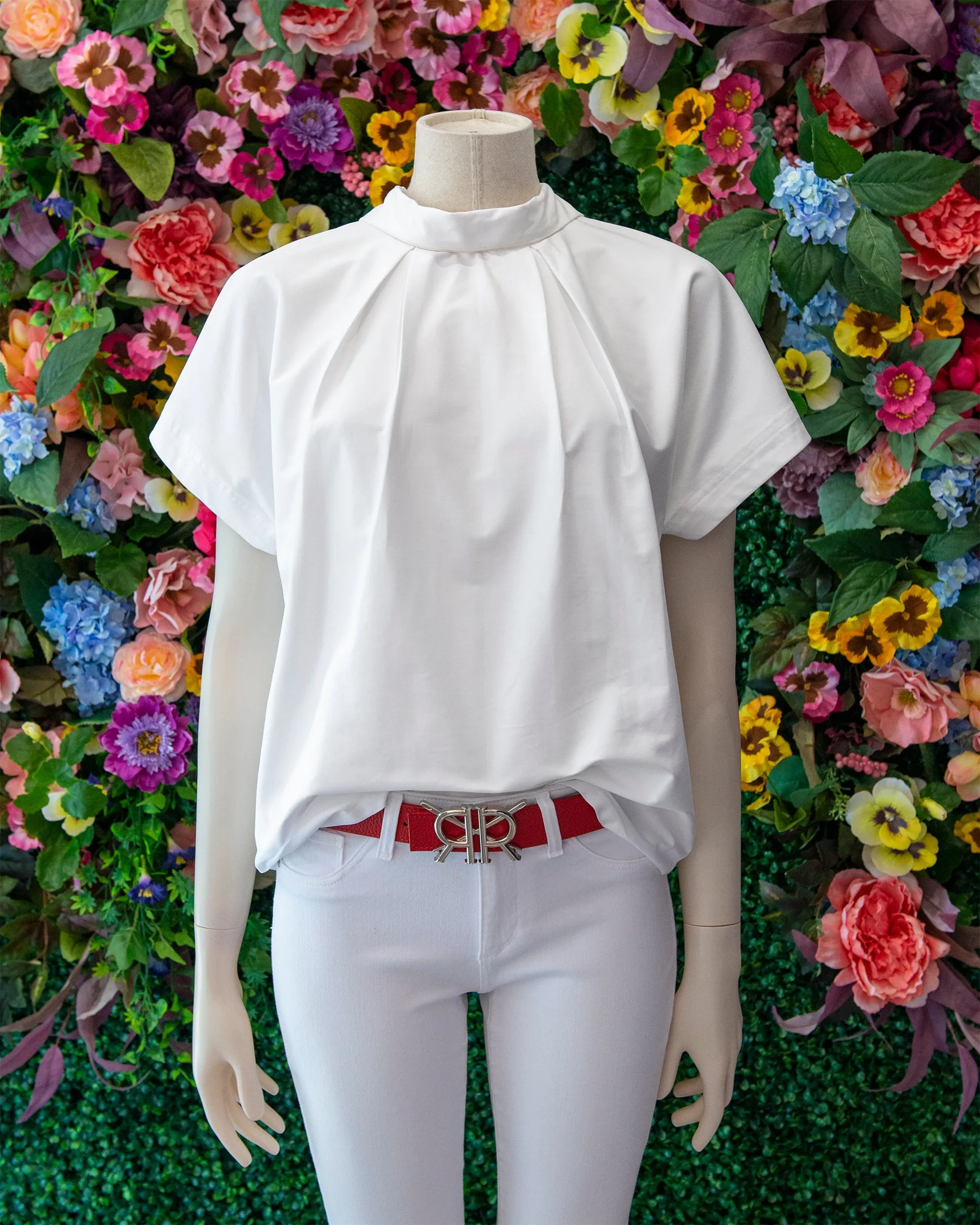 Inverted Pleat Raglan Sleeve