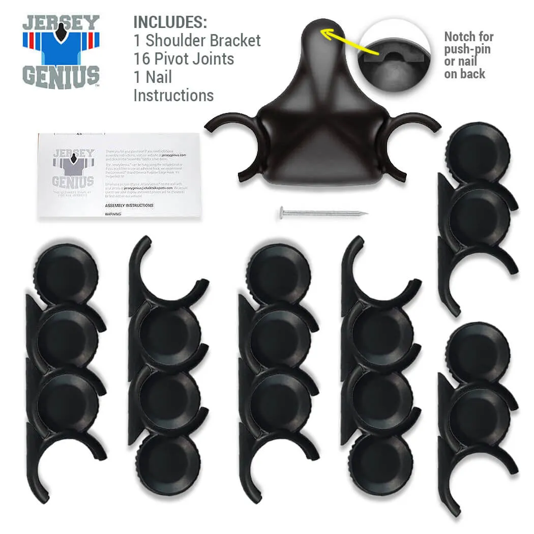 JerseyGenius®  The Patented Adjustable Jersey Display