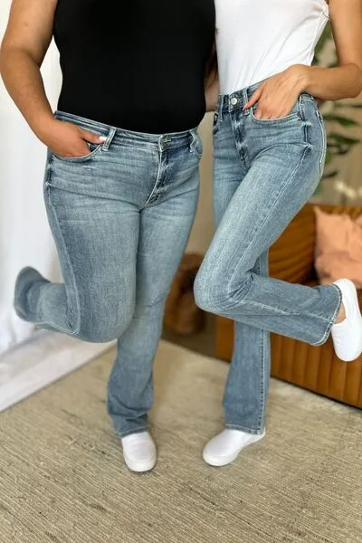 Judy Blue Full Size Medium Rise Bootcut Jeans ONLINE EXCLUSIVE