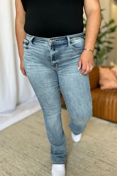 Judy Blue Full Size Medium Rise Bootcut Jeans ONLINE EXCLUSIVE
