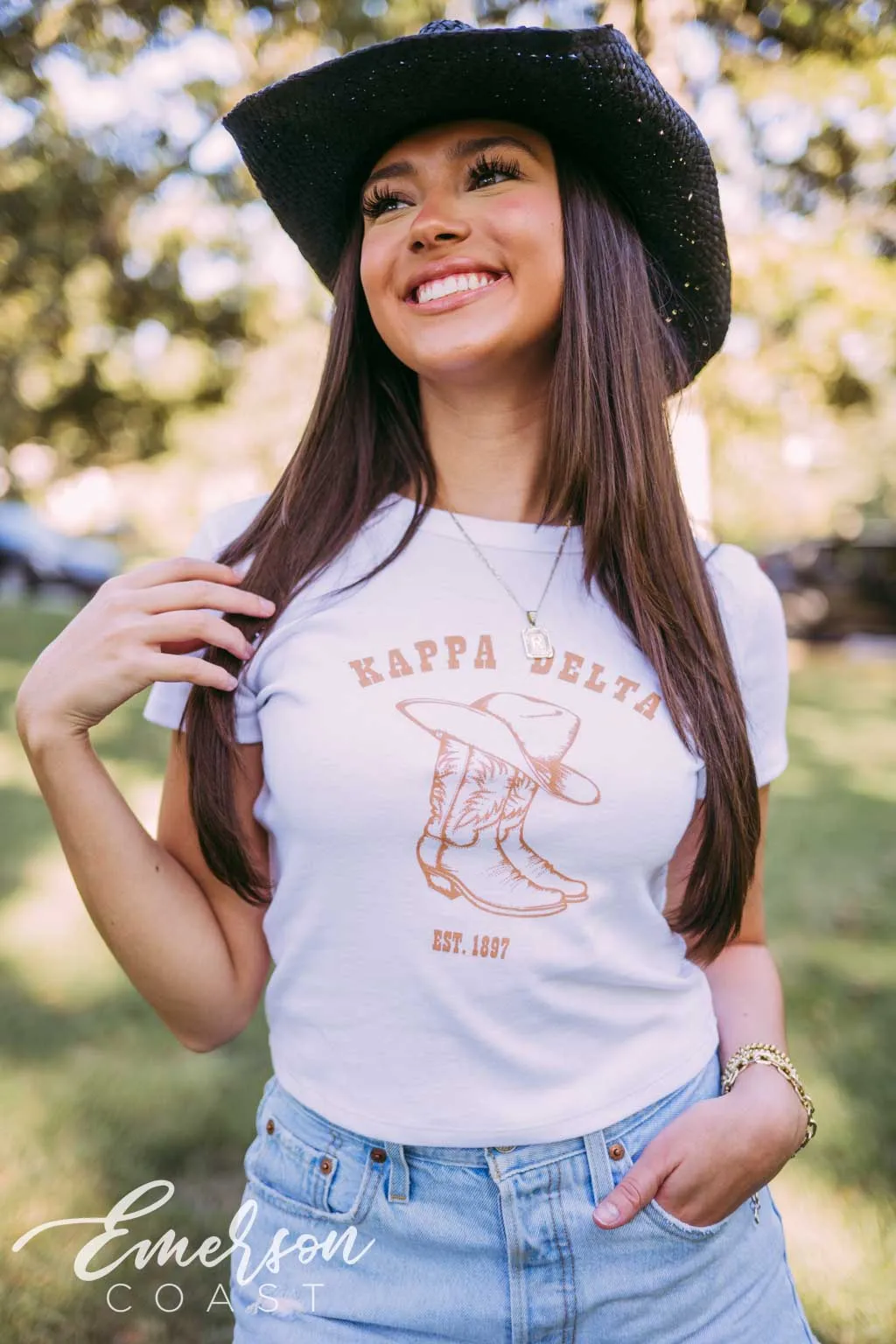 Kappa Delta Boots Baby Tee