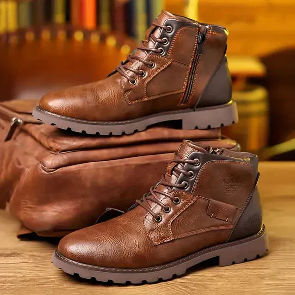 Knox | Sturdy Leather Lace-Up Boots