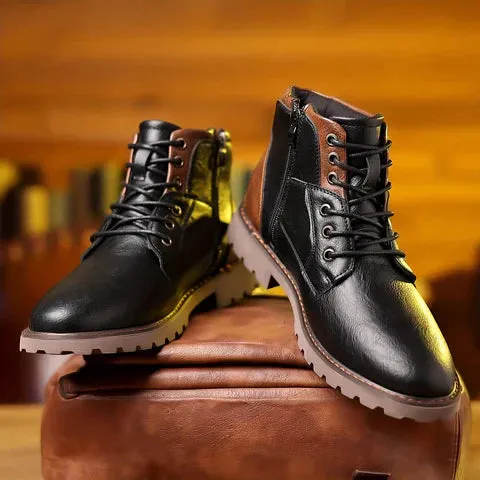 Knox | Sturdy Leather Lace-Up Boots