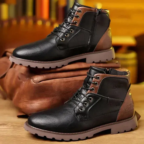 Knox | Sturdy Leather Lace-Up Boots