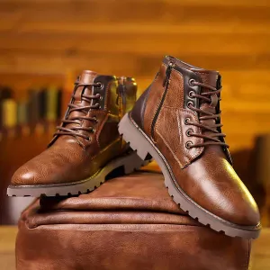 Knox | Sturdy Leather Lace-Up Boots